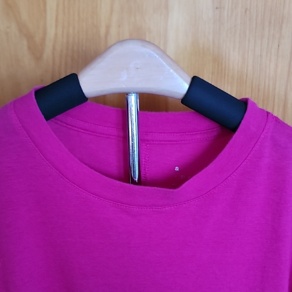 Pink Boxy Cap Sleeve Muscle Tee - Picture 3 of 7